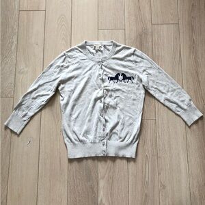 J. Crew The Clare Cardigan in Cream